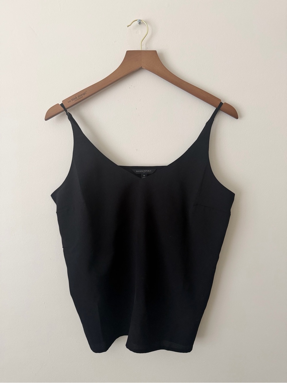 Banana Republic Black Slim-Strap Camisole Top